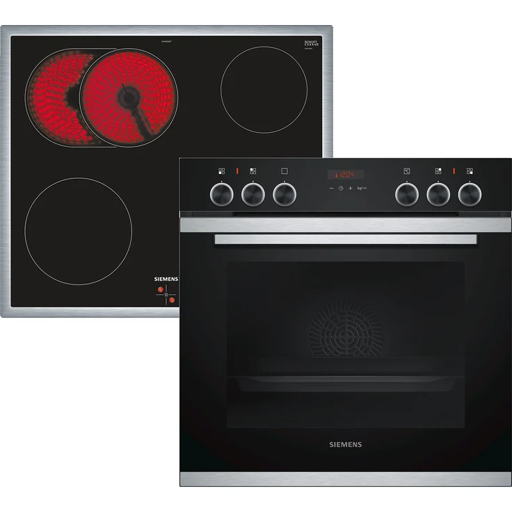 Siemens PQ211KA00, Herd-Set EA645GN17 und HE273ABS0, Energieeffizenzklasse A, Einbaugerät, Volumen 71 l – Bild 1