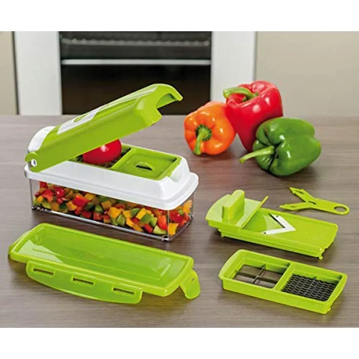 Genius Nicer Dicer Smart 7 Teile Kiwi Schneiden Würfeln Hobeln Obst- und Gemüseschneider Bekannt aus TV NEU