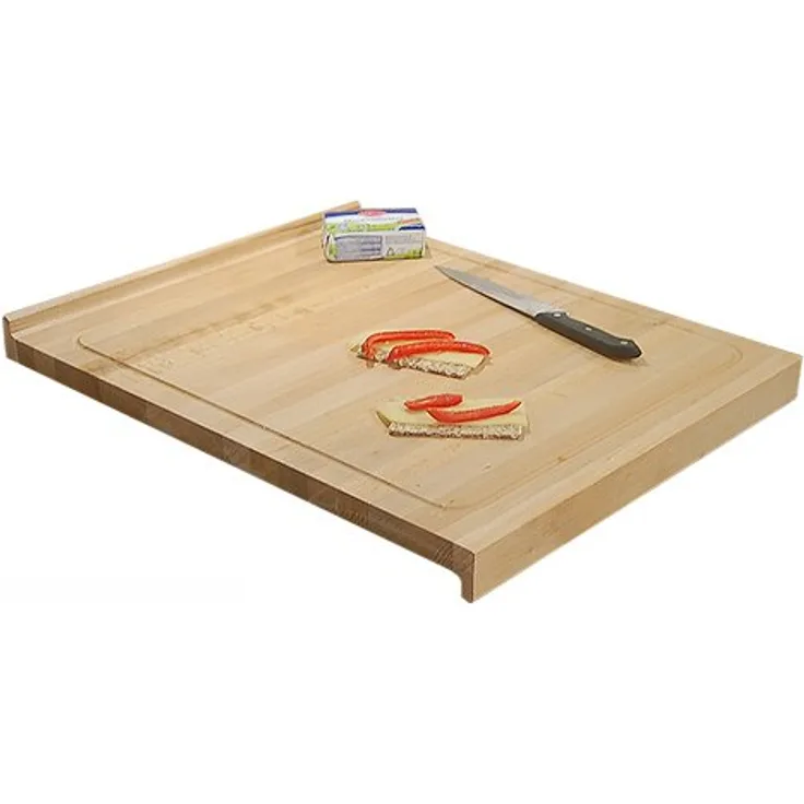 Schneidebrett COOK Buche massiv mit Saftrinne