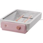 Rig-Tig Foodie Flachtoaster, horizontaler Toaster, 7 Bräunungsstufen, herausnehmbare Krümelschublade, hellrosa 