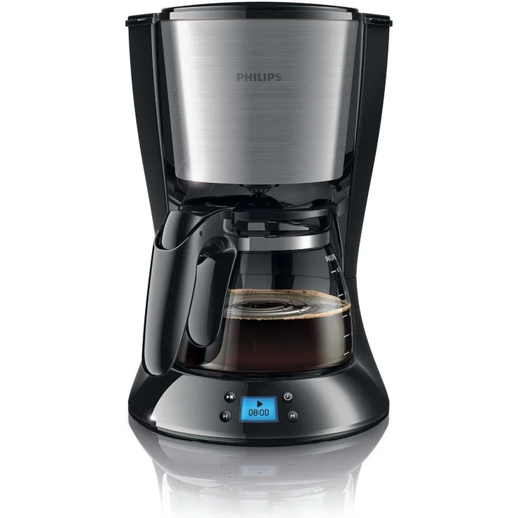Philips HD7459-20 Daily Filter-Kaffeemaschine, Timer, schwarz-metall – Bild 2