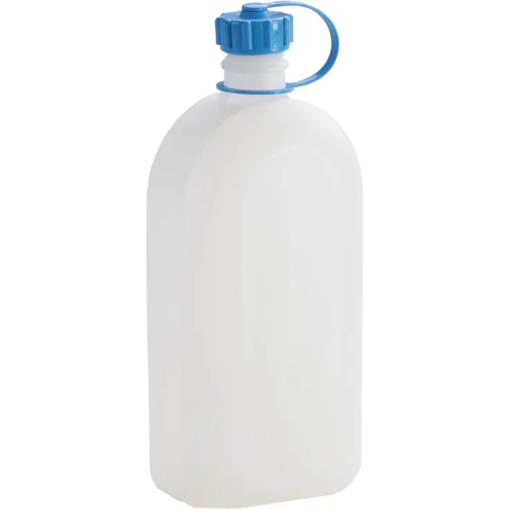 hünersdorff Kunststoffflasche - Trinkflasche - Vorratsflasche mit dichtem Schraubdeckel, Chemie- und Lebensmittelbeständig, 2 Liter, Made in Germany