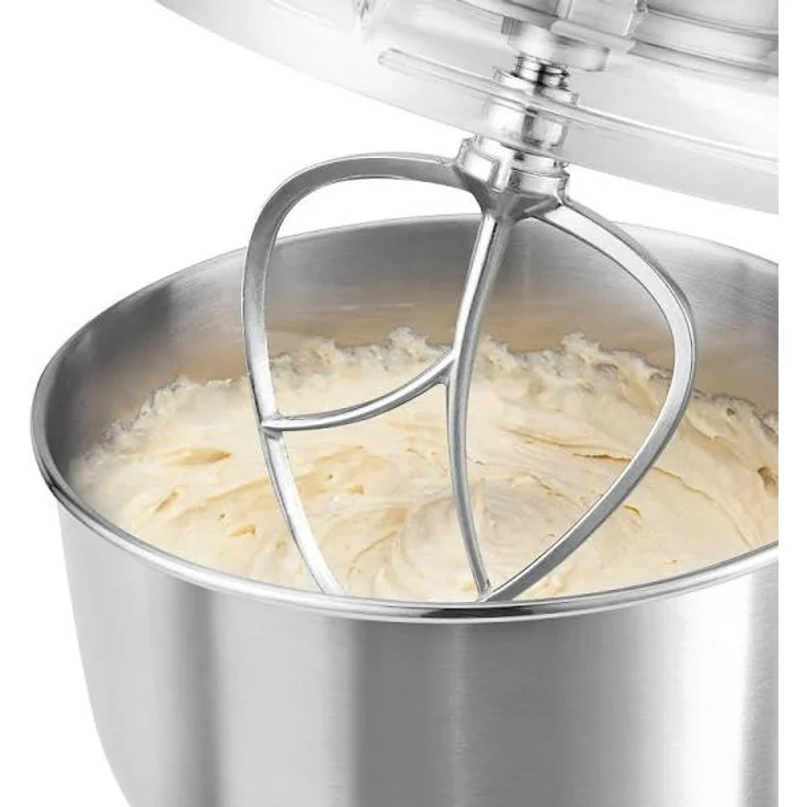 ProfiCook PC-KM 1189 3in1 Knetmaschine, Mixer und Fleischwolf in Einem, massives Alu-Druckguss-Gehäuse mit leistungsstarken 1500 Watt, 8 Geschwindigkeitsstufen, Profi-Metallgetriebe, Silber – Bild 4