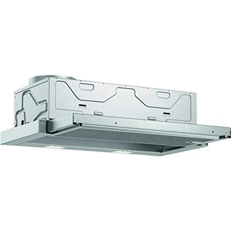 Bosch Serie 2 DFL063W56, Motorhaube, ausziehbar, Nische, Breite: 52.6 cm, Tiefe: 29 cm, Absaugung und Rückführung (mit zusätzlichem Rückführungsset), mit internem Motor, metallisch silber – Bild 1