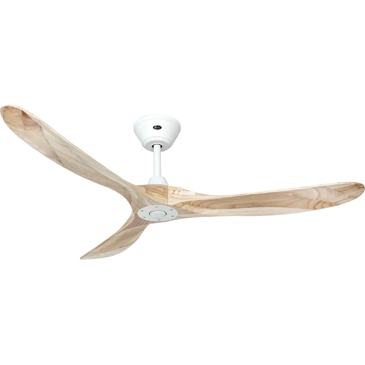 CasaFan Energiespar Deckenventilator Eco Genuino Weiß - Natur 152 cm