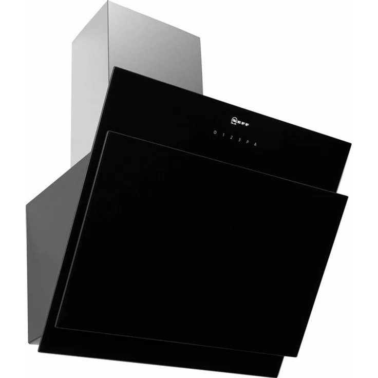 Neff DIHM651S (D65IHM1S0), Wandhaube, Wandmontage, Kamin abgewinkelt, Breite 60 cm, Abluft und Umluft, mit internem Motor, Klarglas schwarz bedruckt – Bild 6