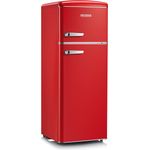 Severin RKG 8930 Kühl-Gefrierkombination, freistehend, rot, LED, Breite 55 cm, Energieklasse E