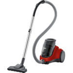 AEG LX5-2-ANIM Staubsauger ohne Beutel (1,8 l Staubbehälter, inkl. Zusatzdüsen, ergonomisches Design, große Räder, 4-stufige Staubtrennung, 750 Watt, 7 m Aktionsradius, Hygiene Filter) rot