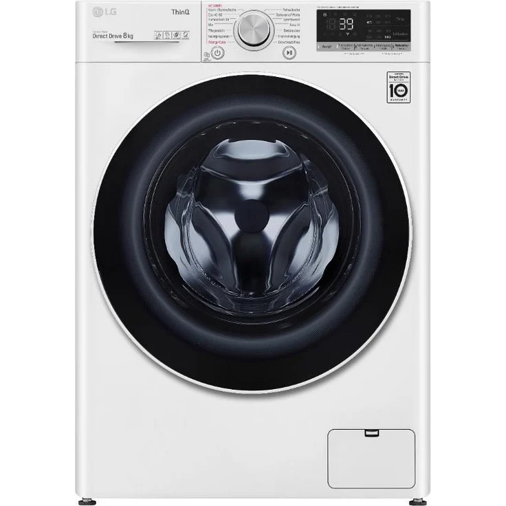 LG V7W800A, Frontlader-Waschmaschine, A, Fassungsvermögen 8 kg, Standgerät, Breite 60 cm, Invertermotor, Dampffunktion – Bild 1