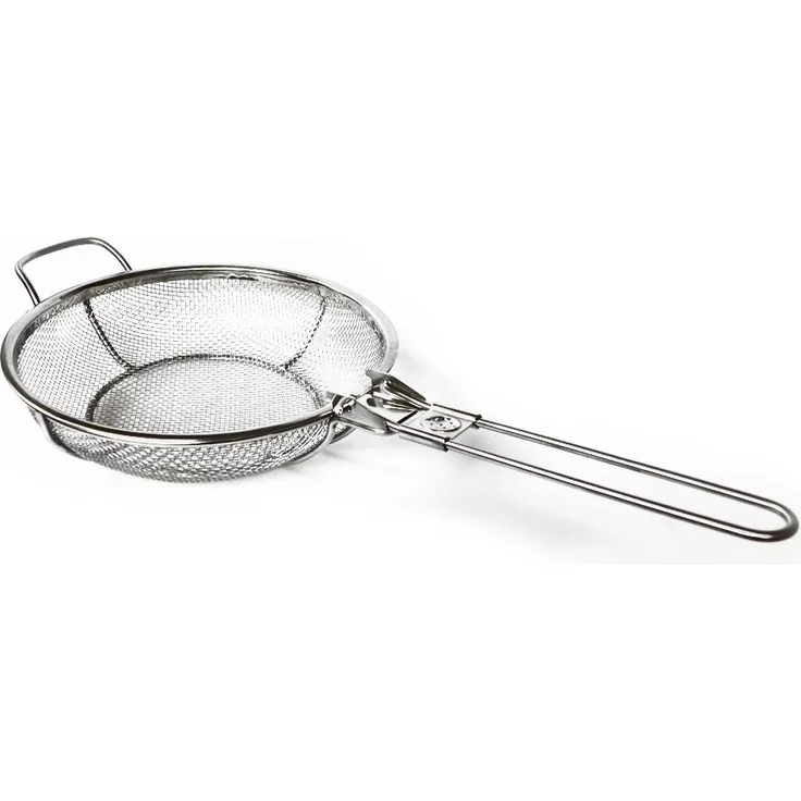 G S D Haushaltsgeräte 30 515 Grillkorb mit einklappbarem Griff aus Edelstahl