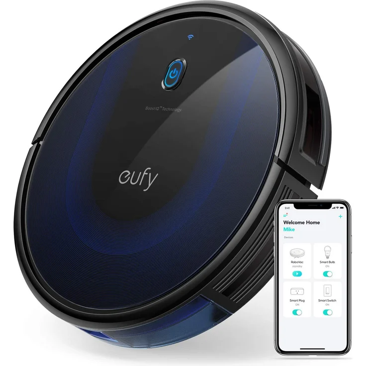 Eufy RoboVac 15C MAX Saugroboter mit BoostIQ Technologie, 2.000 Pa Saugkraft, mit WLAN-Konnektivität, für Hartböden bis mittelhohe Teppiche – Bild 1