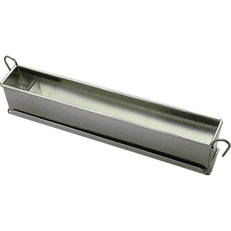 Gobel 119440 Pastetenform lang Uni Mini mit Scharnier Eisen weiß Boden zerlegbar 50  4 cm