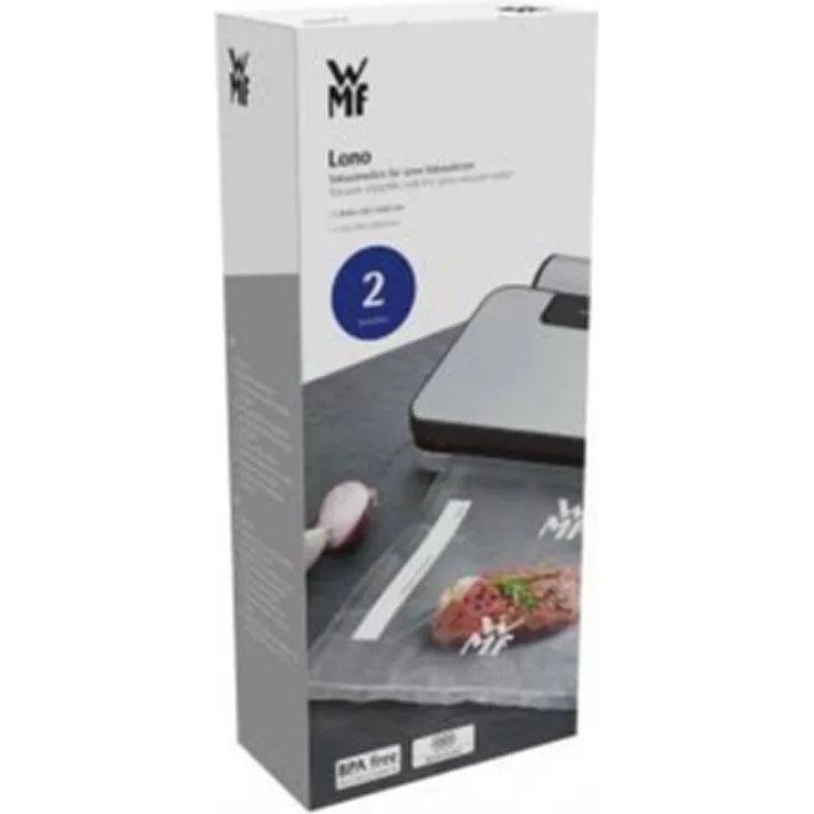 WMF Lono Vakuumier Folienrollen 30x600cm, 2 Stk, stark und reißfest, 4 lagige Folie