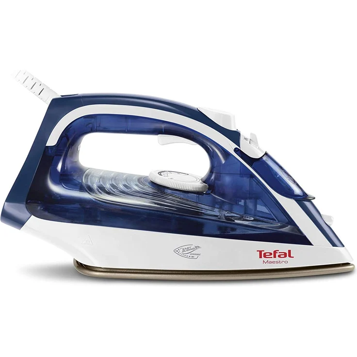 Tefal FV1845 Maestro Dampfbügeleisen (2300 Watt, 270 ml Wassertank) blau-weiß – Bild 5