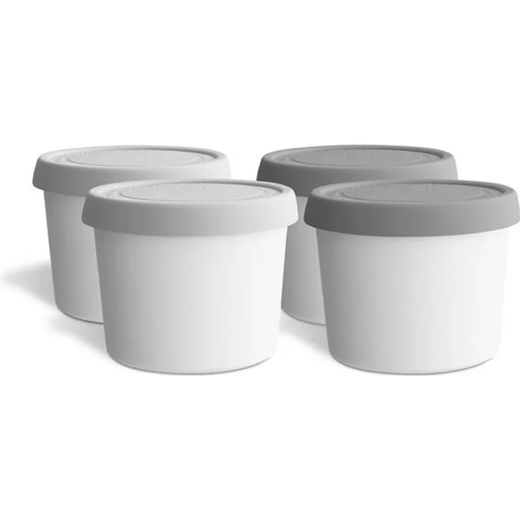 Springlane Vorratsdose Eisbehälter für Speiseeis, Kunststoff, Mini 4er-Set, 400 ml