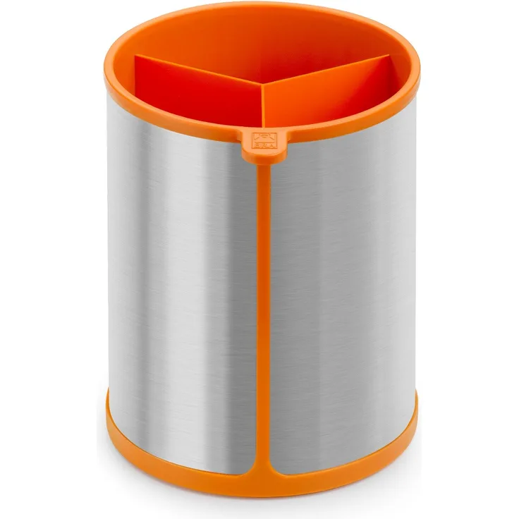 BRA Efficient Bote Rotation für Küchenutensilien, Edelstahl, Orange, 14,5 x 15 x 18 cm, 1 Stück