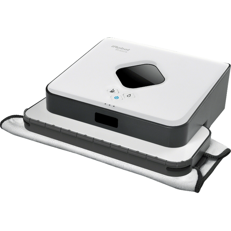 iRobot Braava 390t Saugroboter mit Wischfunktion, verwendet Einwegtücher und waschbare Reinigungstücher, weiß – Bild 4