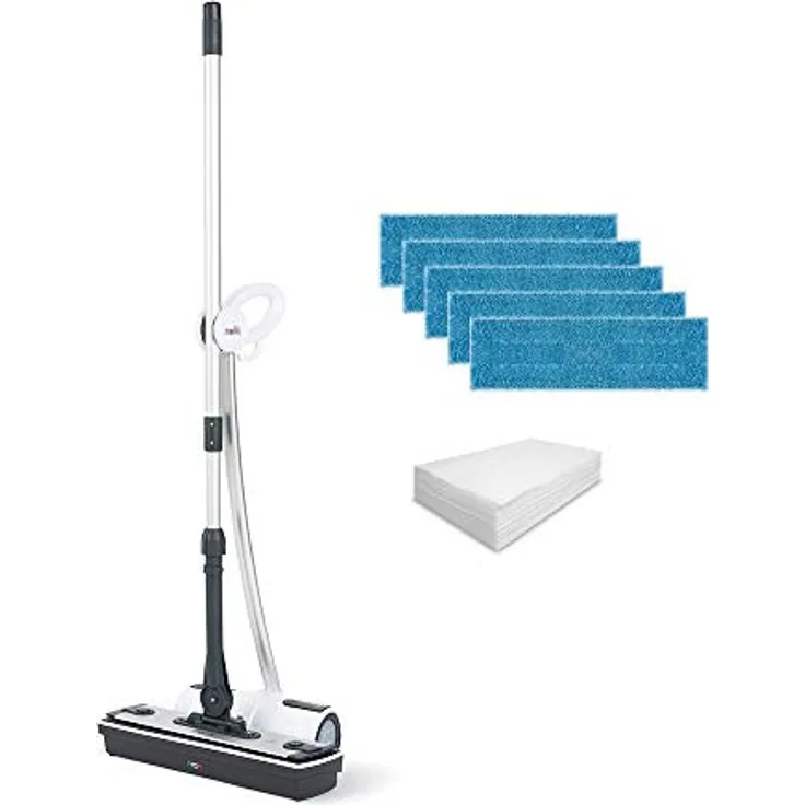 Polti PTEU0289 MOPPY WHITE PREMIUM entfernt und vernichtet 99,9% der Viren Keime und Bakterien Anod
