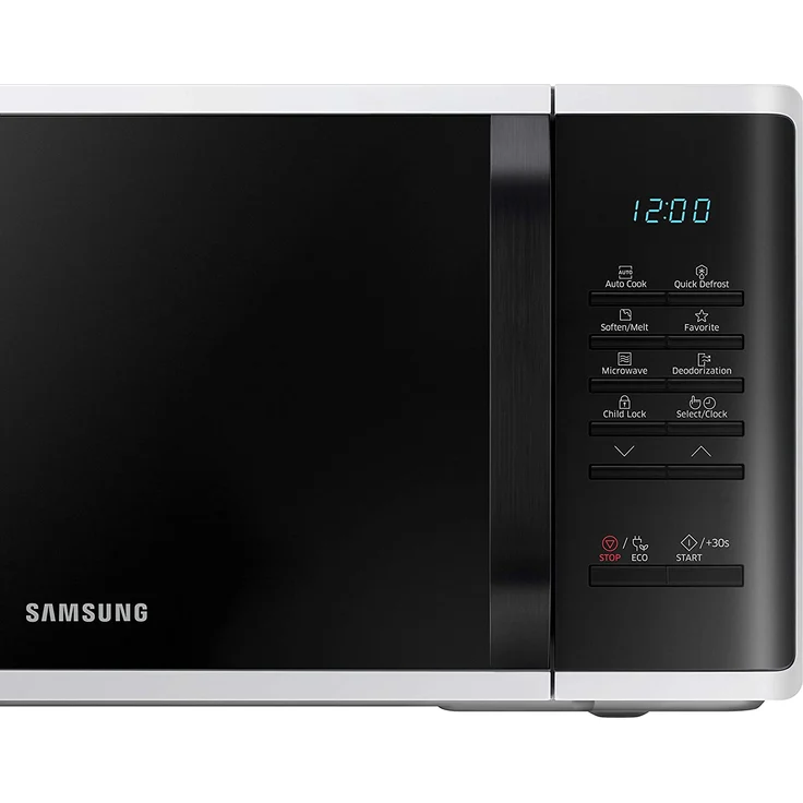 Samsung MS23K3513AW-EG Mikrowelle, Standgerät, 800 Watt, 23 Liter Garraum, 48,9 cm Breite, Quick Defrost, 29 Automatikprogramme, weiß – Bild 2