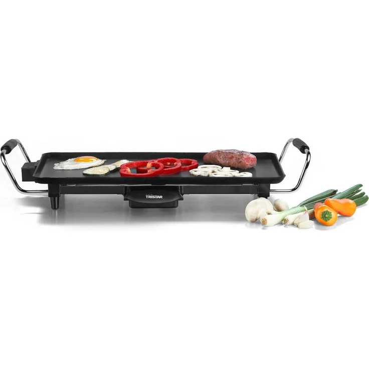 Tristar BP-2965 Tischgrill, 46 x 26 cm, Antihaftbeschichtete Grillplatte, 2000 Watt – Bild 1