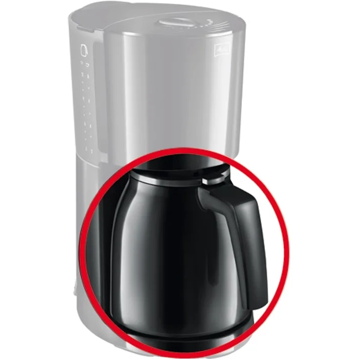 Melitta Ersatzkanne Typ 100208 - schwarz für Melitta ENJOY THERM Kaffeemaschine