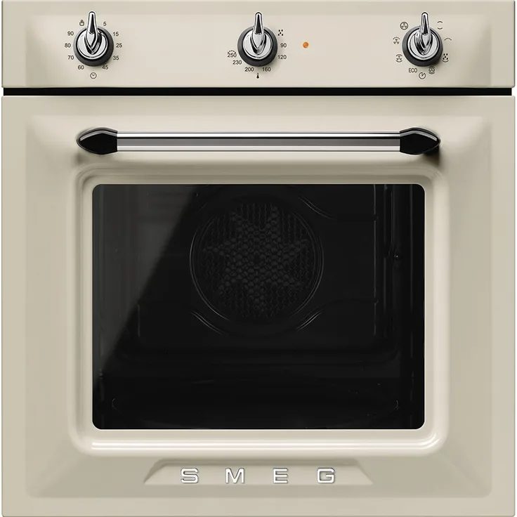 Smeg SF6905 Einbaubackofen 60 cm Victoria Design Schwarz
