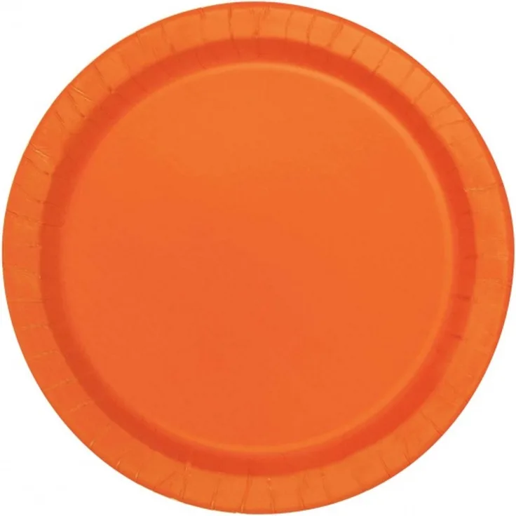Partyteller orange 18 cm 20 Stück