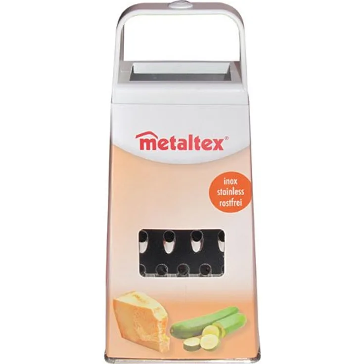 Metaltex 194607010 Vierkant Universalreibe 21 cm Edelstahl