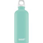 Sigg Lucid Glacier Touch, Design Trinkflasche, 0.6 L, Aluminium, BPA Frei, Türkis