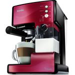Breville VCF046X PrimaLATTE 3 in 1 Kaffeemaschine, 1.5 Liter, Rot-Metallic