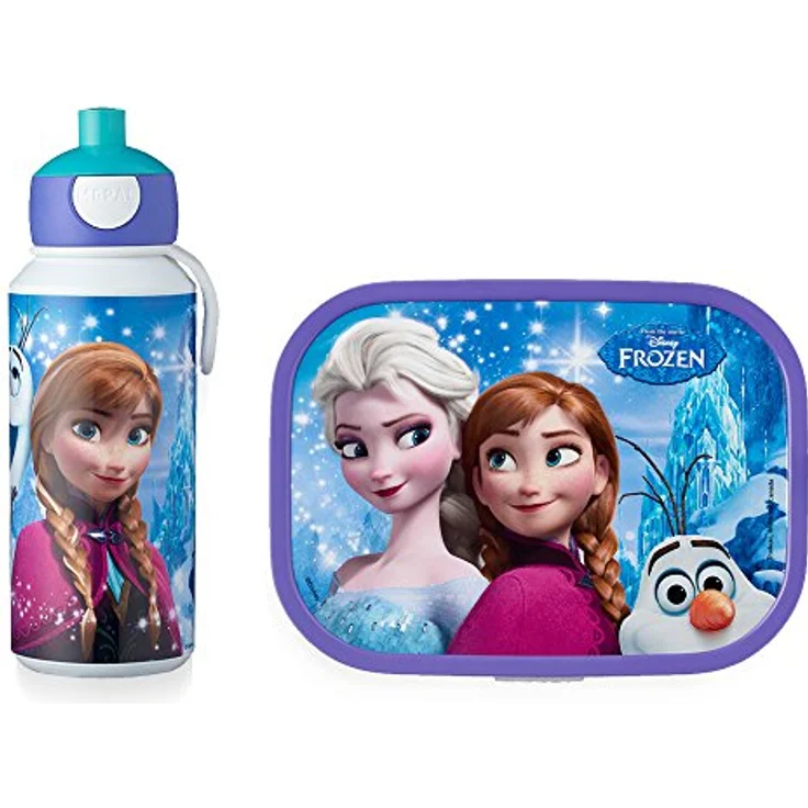 Mepal Pop-up Trinkflasche und Brotdose lunchset-Campus-pubd-Frozen-Sisters-Forever, abs, 0 mm