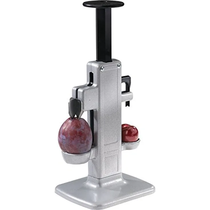 Westmark Kirschen- und Pflaumenentsteiner, Kombi-Entkerner, Höhe: 23 cm, Aluminium-Edelstahl-Kunststoff, Steinex-Combi, 40202260