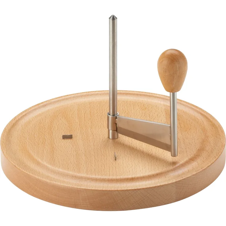 Zeller 25586 Käseschneide-Set, Buche-Edelstahl Ø22 x 15 cm