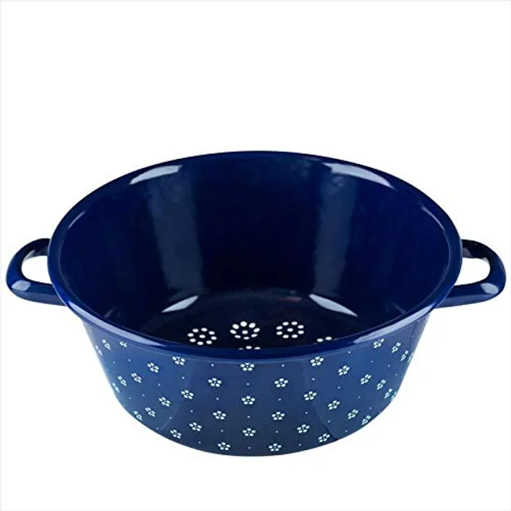 Riess Gemüsesieb 26cm Blümchenblau 328-73