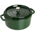 Staub Cocotte rund Ø 22 cm basilikumgrün