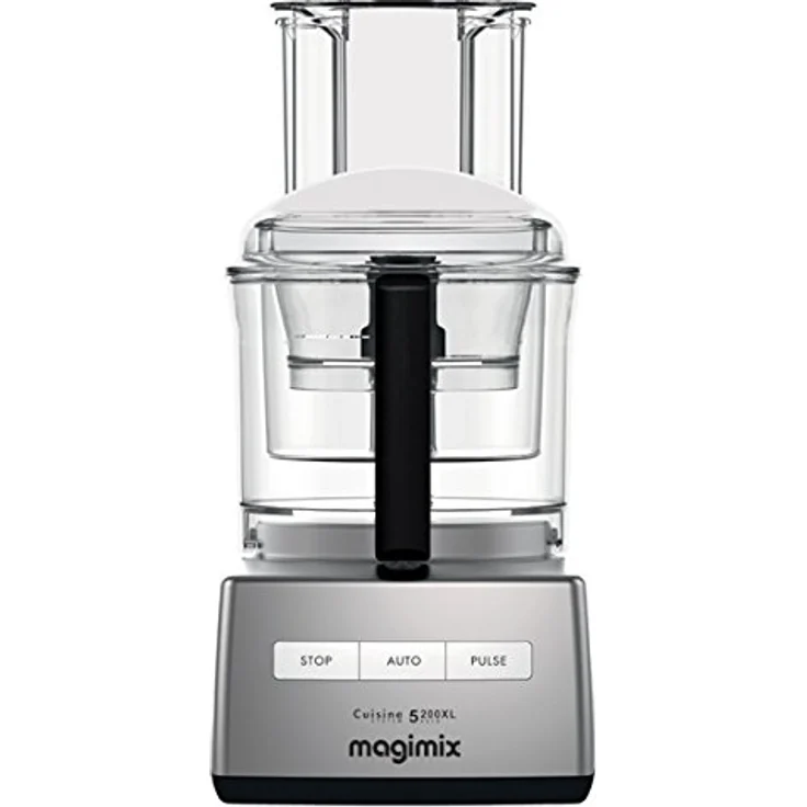 Magimix 148399 CS 5200 XL Foodprozessor mit Direktantrieb, 1100W, 3,6L, inkl. Zitruspresse und Universalzerkleinerer, Chrom matt – Bild 1