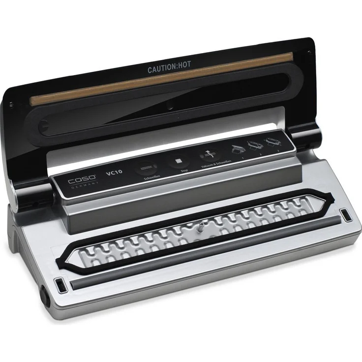 Caso VC 10 Vakuumierer, Vakuumiergerät, Lebensmittel bleiben vakuumiert bis zu 8x länger frisch, 30cm lange & stabile Schweißnaht, inkl. 10 Profi-Folienbeutel – Bild 3