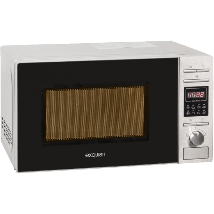 Exquisit Mikrowelle MW 820 DI, Standgerät, 20 Liter Garraum, 700 Watt, 5 Leistungsstufen, Timer mit Endsignal