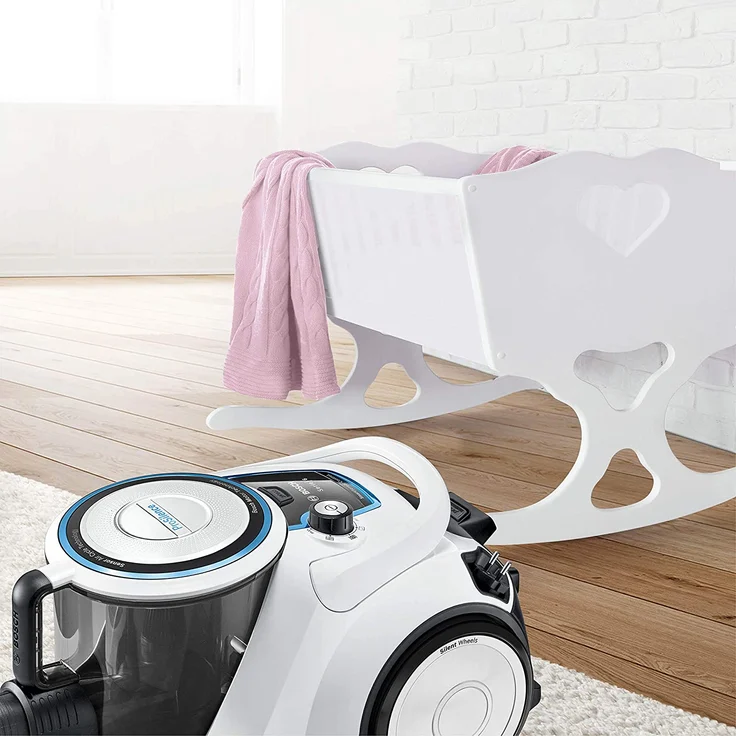 Bosch Hausgeräte BGC41LSIL, Bodenstaubsauger ohne Beutel, weiß – Bild 5