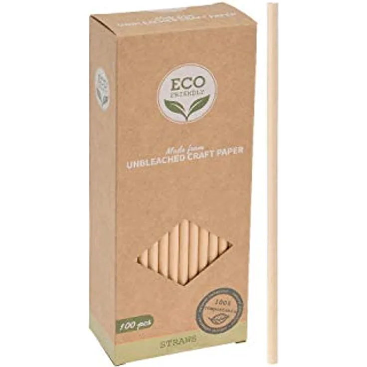 Trinkhalm Papier 100 Stück