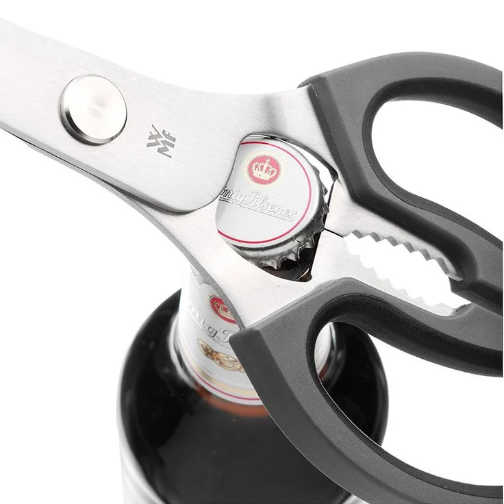 WMF Küchenschere 23 cm, Schere Küche, Cromargan Edelstahl Kunststoff, schwarz – Bild 2