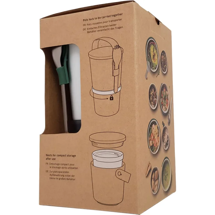 BLACK + BLUM Lunch Pot Original Lunchbox, Kunststoff, Olive, 900ml