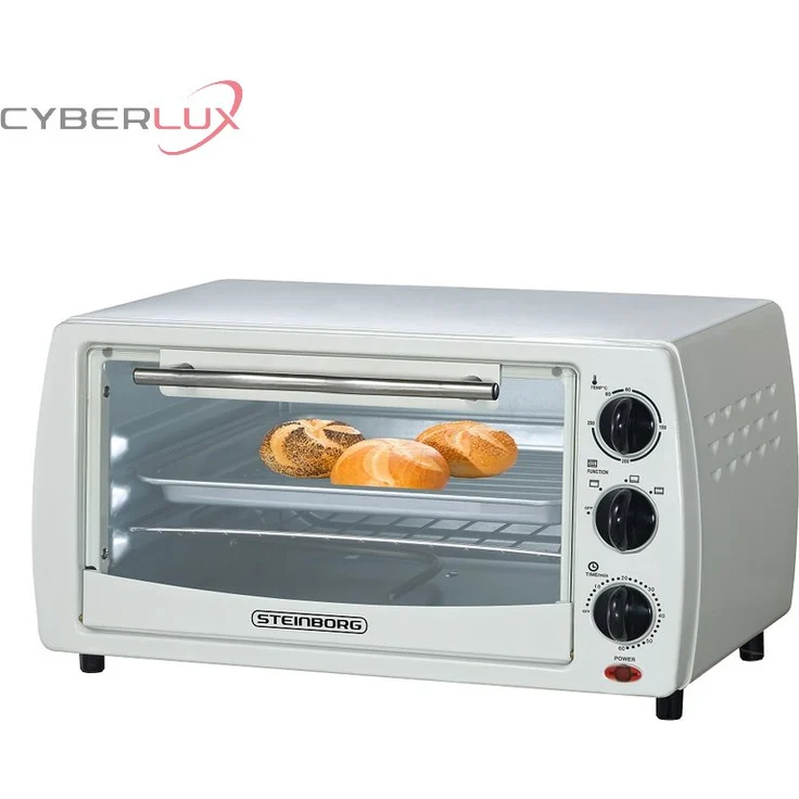 Steinborg Mini Backofen 13 Liter mit Timer 900 Watt in weiß – Bild 1