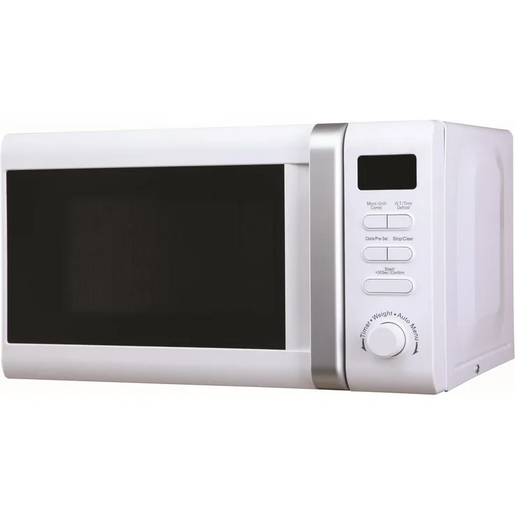 NABO MWO 2001 Mikrowelle mit Grill, Standgerät, 20 Liter Garraum, 800 Watt, weiß