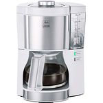 Melitta Look Perfection 1025-05 Filterkaffeemaschine, AromaSelector, 1.25 Liter, weiß, mit Glaskanne, voller Kaffeegenuss