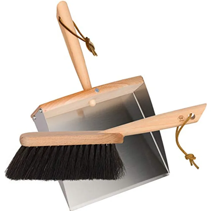Redecker Kehrschaufel | Handfeger-Set mit Magnet