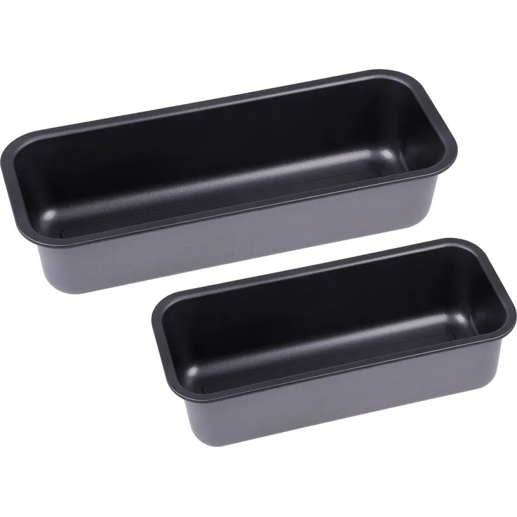 chg Set 263-02 Kasten- und Brotbackformen, 2er-Set ''Made in Germany'', hochwertige Ilag Special 2-Schicht Antihaftbeschichtung, 250°C hitzebeständig