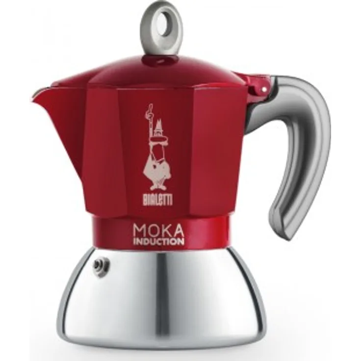 Bialetti New Moka Induction 2 Tassen Rot