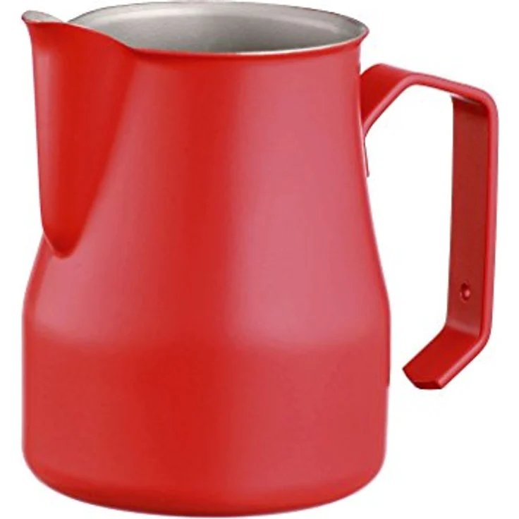 Motta Milchkännchen Milchschaumkännchen Europa 350 ml Edelstahl Rot – Bild 1