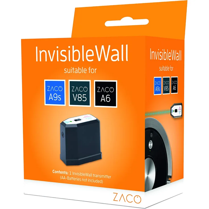 ZACO InvisibleWall passend für ZACO A6, A9s, V85 - Virtuelle Wand, Raumtrennung, Sensor